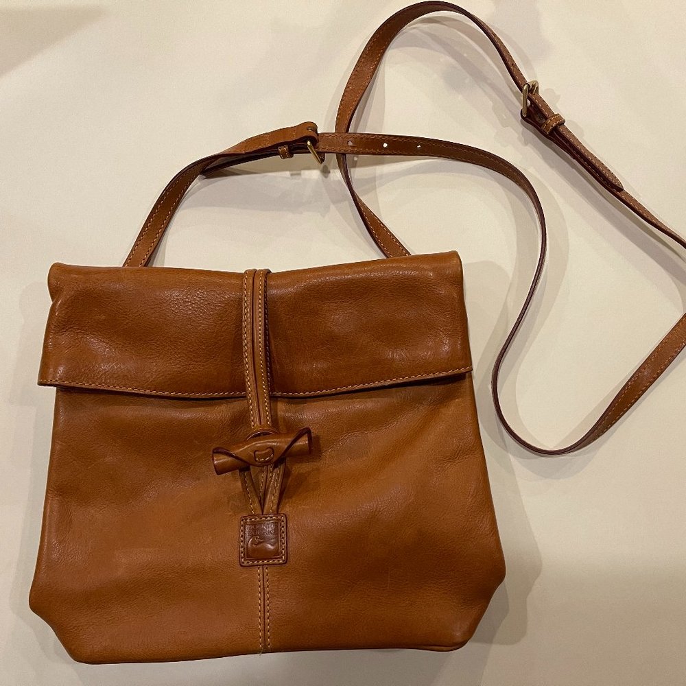 Dooney & Bourke Tan Leather Crossbody Bag